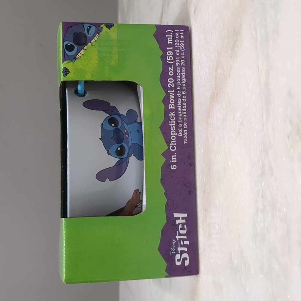 DISNEY STITCH 6” CHOPSTICK AND BOWL SET 20oz